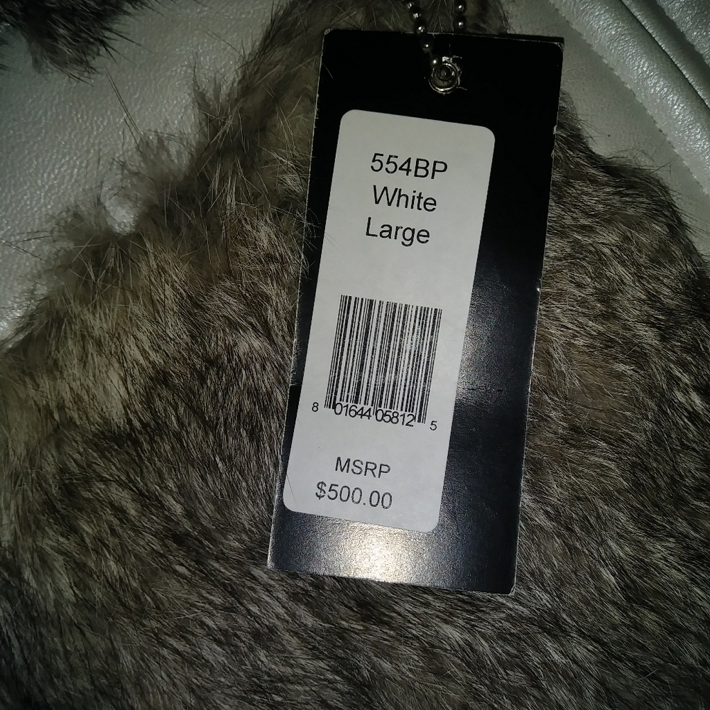BABY PHAT Women's Rabbit Fur Jacket/Coat - Picture 5 of 8